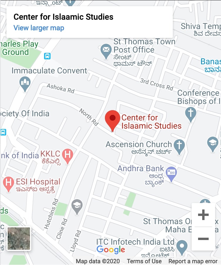 Google Map of Centre for Islamic Studies - Mobile